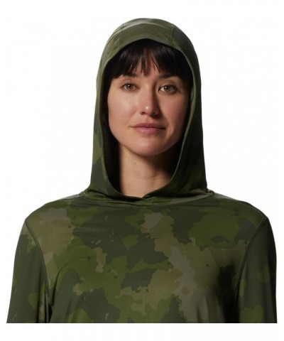 Women's Crater Lake Long Sleeve Hoody for Hiking, Camping, Backpacking, and Casual Wear Palisades Geo Print $33.00 Activewear