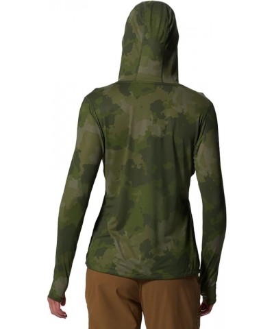 Women's Crater Lake Long Sleeve Hoody for Hiking, Camping, Backpacking, and Casual Wear Palisades Geo Print $33.00 Activewear