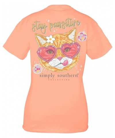 Stay Pawsitive Women's T-Shirt Sherbet $14.55 T-Shirts