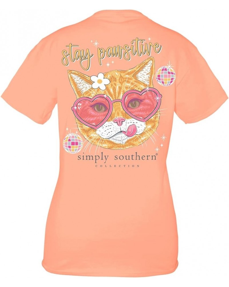 Stay Pawsitive Women's T-Shirt Sherbet $14.55 T-Shirts