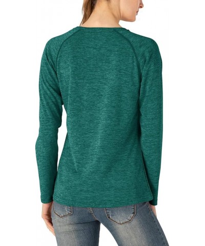 Women's UPF 50+ Sun Protection Long Sleeve Shirts SPF Lightweight Hiking Running Fishing Outdoor Tops 1-blackish Green $12.31...