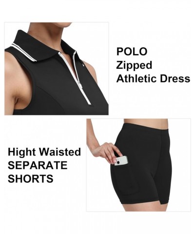 Womens Two Piece Tennis Golf Dress UPF 50+ Active Athletic Exercise Sports Wear Dresses for Women with Pocket Separate Shorts...