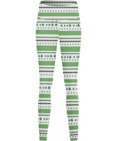 Women's Soft Full Length Leggings High Waist Ankle Length Leggings Tights Summer St. Patricks Day Yoga Pants Mint Green $8.00...