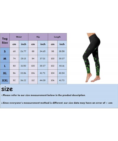 Women's Soft Full Length Leggings High Waist Ankle Length Leggings Tights Summer St. Patricks Day Yoga Pants Mint Green $8.00...