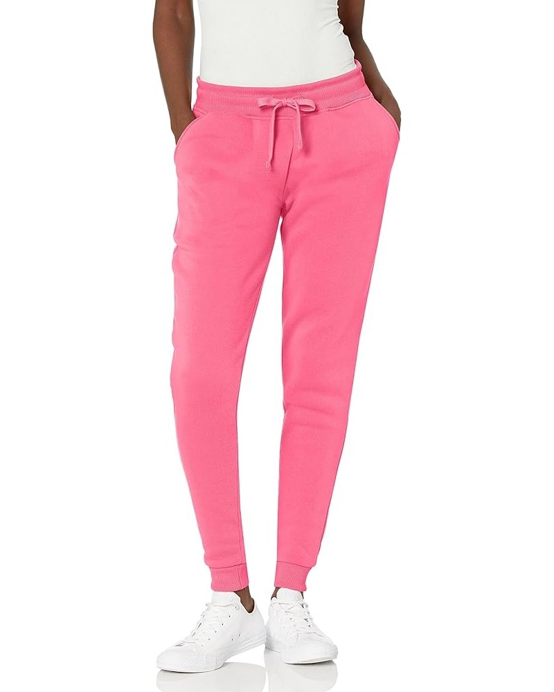 Women's Basic Fleece Jogger Deep Pink $11.52 Activewear