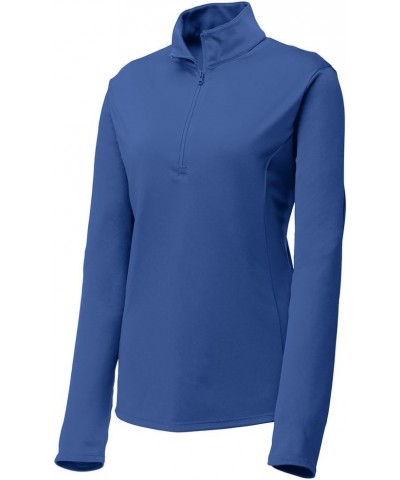 Dri-Equip Ladies Moisture Wicking 1/4-Zip Pullover Sizes XS-4XL True Royal $20.64 Jackets