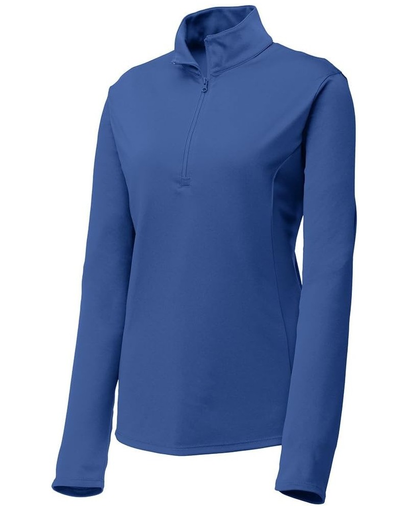 Dri-Equip Ladies Moisture Wicking 1/4-Zip Pullover Sizes XS-4XL True Royal $20.64 Jackets