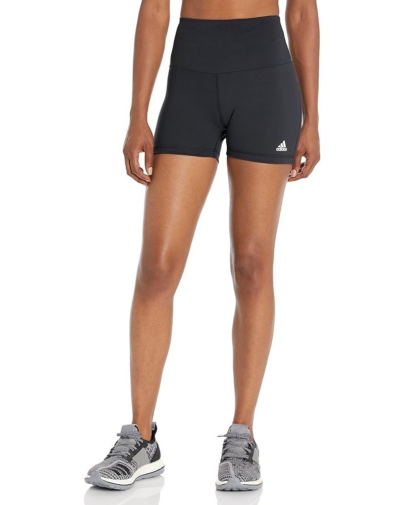 Women's Yoga High Waisted Short Tights Black $10.82 Activewear