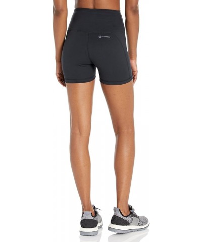 Women's Yoga High Waisted Short Tights Black $10.82 Activewear