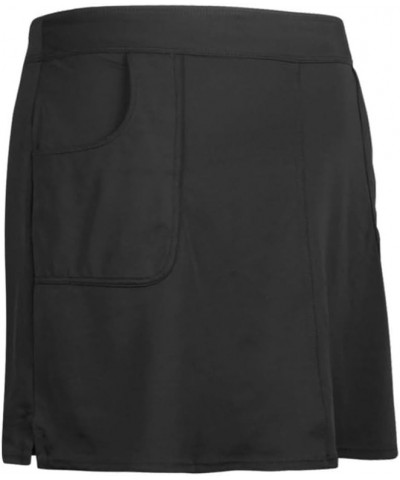 Women's Swim Skirt Plus Size Bikini Tankini Bottoms Solid Swimsuit Skort with Pocket Black $19.37 Swimsuits