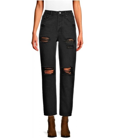 Juniors' High Rise 90's Jeans Black Wash $13.99 Jeans