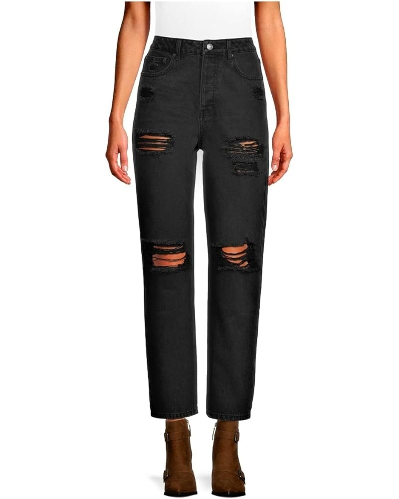 Juniors' High Rise 90's Jeans Black Wash $13.99 Jeans