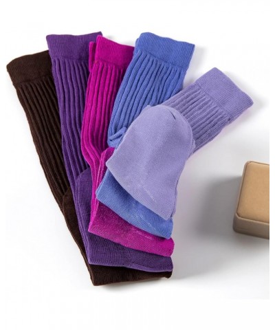 Slouch Socks Womens Leg Warmers Super Soft Scrunch Knee High Socks Womens Boot Socks 9-11 Light Purple $7.69 Activewear