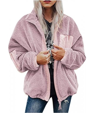 Winter Coats for Women,Womens Fuzzy Fleece Coat Lapel Cardigan Faux Fur Warm Winter Casual Outwear Button Down Jackets C-2 Pu...