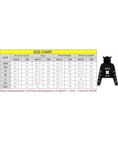 XPLR Merch Sam And Colby Hoodie Girls Cat Ear Crop Top Pullover Womens Hooded Sweatshirt T 90s Youthful Clothes White1 $9.02 ...