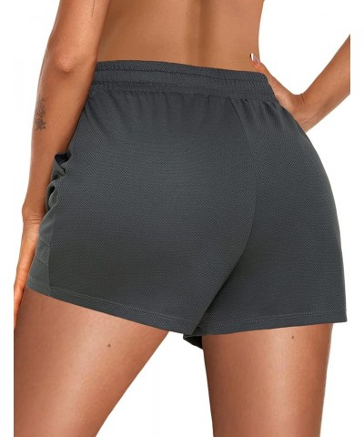 Womens Athletic Shorts Workout Shorts Lightweight Running Shorts Casual Drawstring Shorts Yoga Athletic Shorts Dark Grey $11....