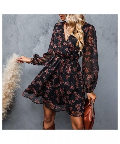 Women's Winter Clothes 2023 Solid Color Loose Straight Dress Knee Length Short Dress Homecoming Dresses 3-black $13.74 Dresses