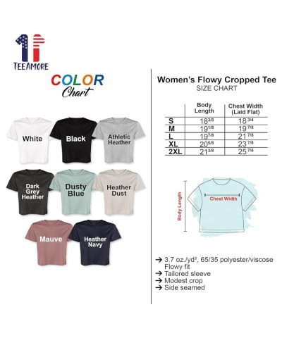 Custom Women's Cropped Tee Add Your Design Photo Logo Text Flowy Short Sleeve Crop T-Shirt Black $10.71 T-Shirts