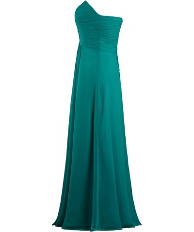 Women's Chiffon Bridesmaid Dresses Long Evening Gowns Teal $28.00 Dresses