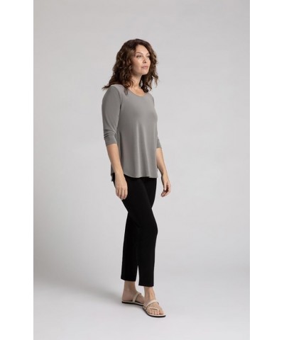 Women's Plus-Size Go to Classic T-Shirt, 3/4 Sleeve Melange Sand $62.70 T-Shirts