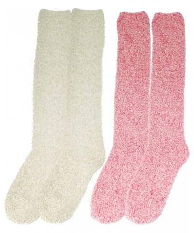 Women's Fuzzy Feather Soft Cozy Knee High Socks Assortment 2d $15.36 Socks