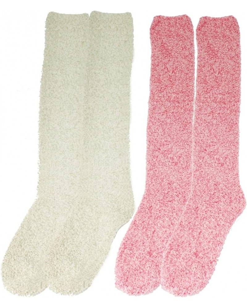 Women's Fuzzy Feather Soft Cozy Knee High Socks Assortment 2d $15.36 Socks