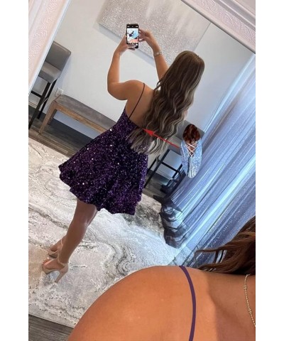 Sparkly Sequin Short Homecoming Dresses for Teens 2023 Sparkly Spaghetti Straps Criss-Crosswith Evening Party Gowns Gold $30....