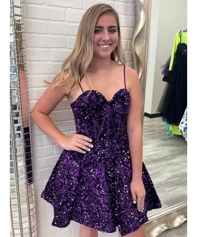 Sparkly Sequin Short Homecoming Dresses for Teens 2023 Sparkly Spaghetti Straps Criss-Crosswith Evening Party Gowns Gold $30....