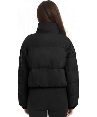 Women Lightweight Quilted Jacket Corduroy Puffer Jackets Zip Up Fall Winter Coats 02 Black $24.74 Jackets