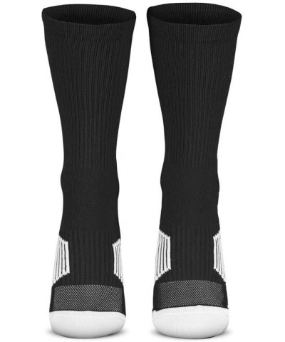 Custom Team Number Crew Socks | Youth & Adult Athletic Socks Black | Choose Your Number 47 Or 74 Team Number $10.07 Socks