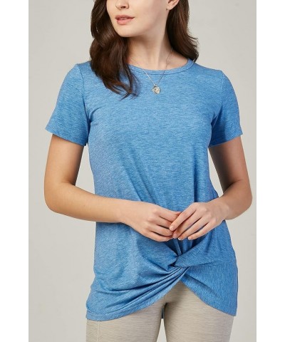 Women's 2 Pack Stretch Cotton and Modal Classic-Fit Short-Sleeve Crewneck T-Shirt 1.(2 Packs) - Dk.grey / Lt.blue $8.81 T-Shirts