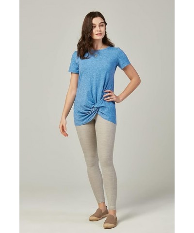 Women's 2 Pack Stretch Cotton and Modal Classic-Fit Short-Sleeve Crewneck T-Shirt 1.(2 Packs) - Dk.grey / Lt.blue $8.81 T-Shirts