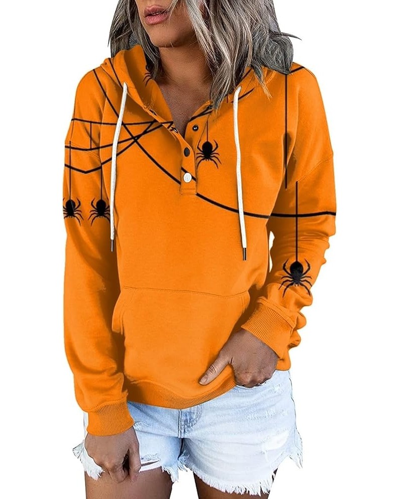 Womens Cute Hoodies 2023, Womens Casual Fashion Vintage Print Long Sleeve Button Pullover Hoodies Sweatshirt 3-ginger $13.10 ...