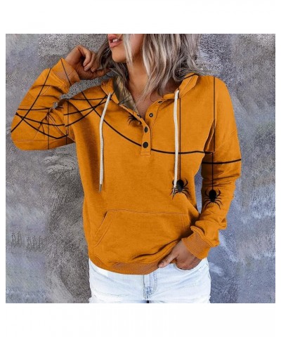 Womens Cute Hoodies 2023, Womens Casual Fashion Vintage Print Long Sleeve Button Pullover Hoodies Sweatshirt 3-ginger $13.10 ...