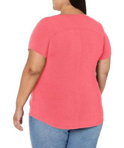 Women's Foundation Short Sleeve V-Neck T-Shirt Rhubarb Heather $10.39 T-Shirts