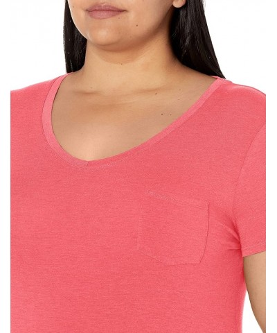 Women's Foundation Short Sleeve V-Neck T-Shirt Rhubarb Heather $10.39 T-Shirts