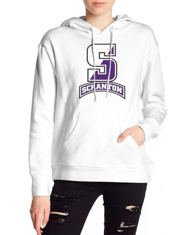 University A Of Scranton Logo Womens Casual Hoodies Pullover Tops Drawstring Long Sleeve Sweatshirts White $15.50 Hoodies & S...