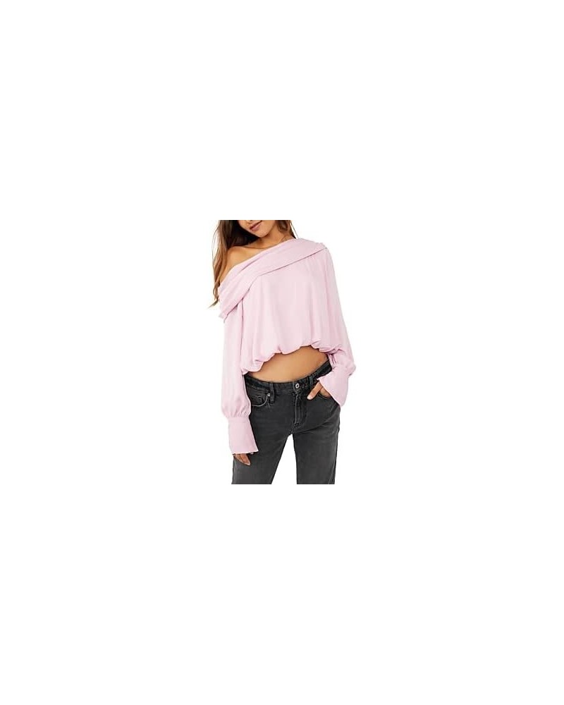 Women's Jenna Off-The-Shoulder Top Purple $27.20 Blouses