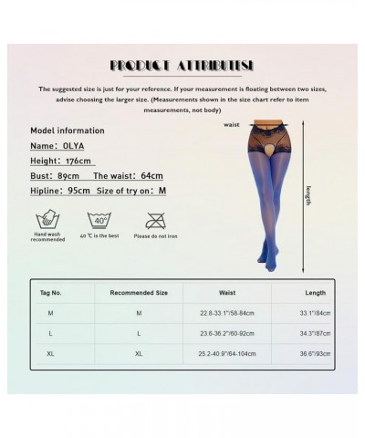 Women's Glossy Hollow Out Footed Tights Oily Shiny Pantyhose 8D Sheer High Waist Stockings Open Pink a $5.45 Socks