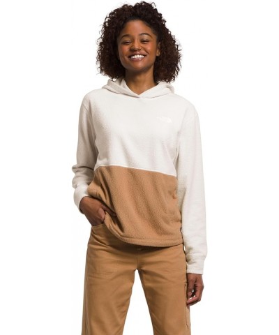 Women's Pali Pile Fleece Hoodie Gardenia White/Almond Butter $40.75 Activewear