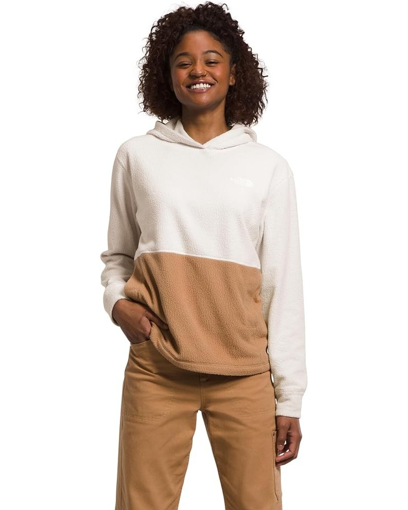 Women's Pali Pile Fleece Hoodie Gardenia White/Almond Butter $40.75 Activewear