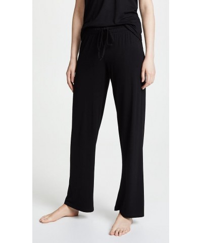 womens Women's Basic Open Leg Lounge Pant Rayon Black $21.94 Sleep & Lounge