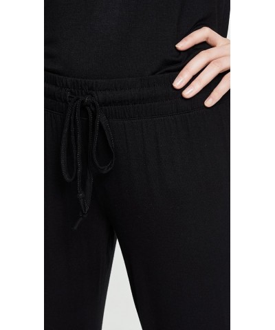 womens Women's Basic Open Leg Lounge Pant Rayon Black $21.94 Sleep & Lounge