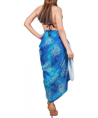 Women's Sarong Bikini Skirt Cover up Swimwear Bathing suit Summer Wraps Swimsuit Beach Wrap Coverups for Women Lapis, Allover...