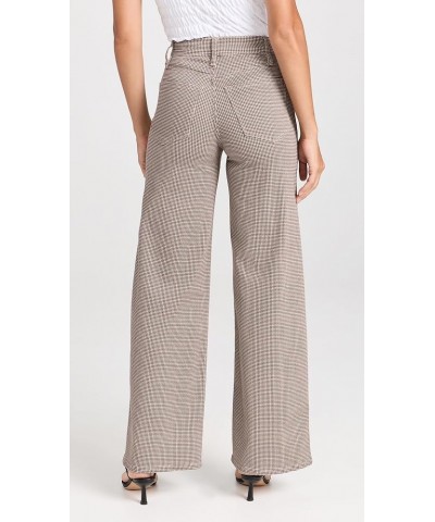 Women's Le Slim Houndstooth Palazzo Pants Camel Multi $45.08 Pants