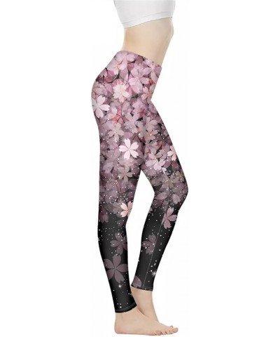 Long Yoga Pants for Women Tall Sexy Butt Lift Tights Leggings High Waist Sport Trousers Tummy Control XS-3XL Cherry Blossom $...