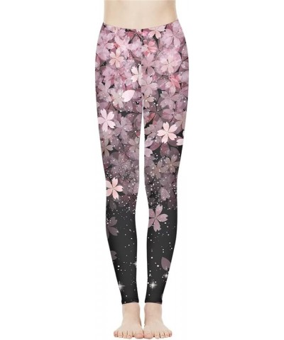 Long Yoga Pants for Women Tall Sexy Butt Lift Tights Leggings High Waist Sport Trousers Tummy Control XS-3XL Cherry Blossom $...