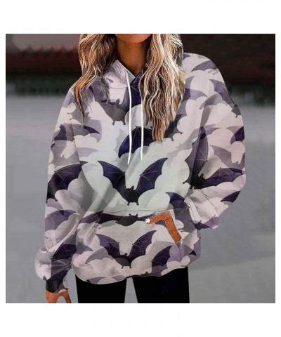 Womens Pullover Fall Tie Dye Gradient Graphic Hoodie Drawstring Long Sleeve Sweatshirt Winter Oversized Casual Outfits W39-li...