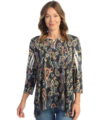 Women's Sonata Tunic Top with Chiffon Hem Bohemia $41.04 Tops