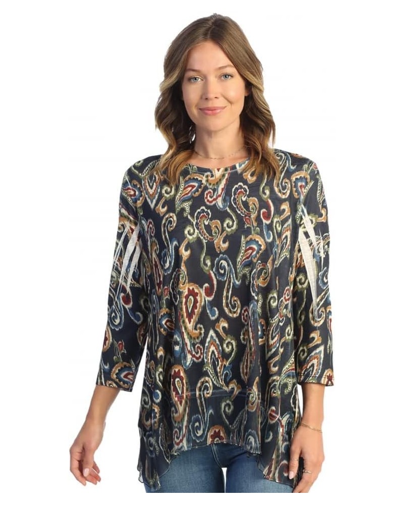 Women's Sonata Tunic Top with Chiffon Hem Bohemia $41.04 Tops